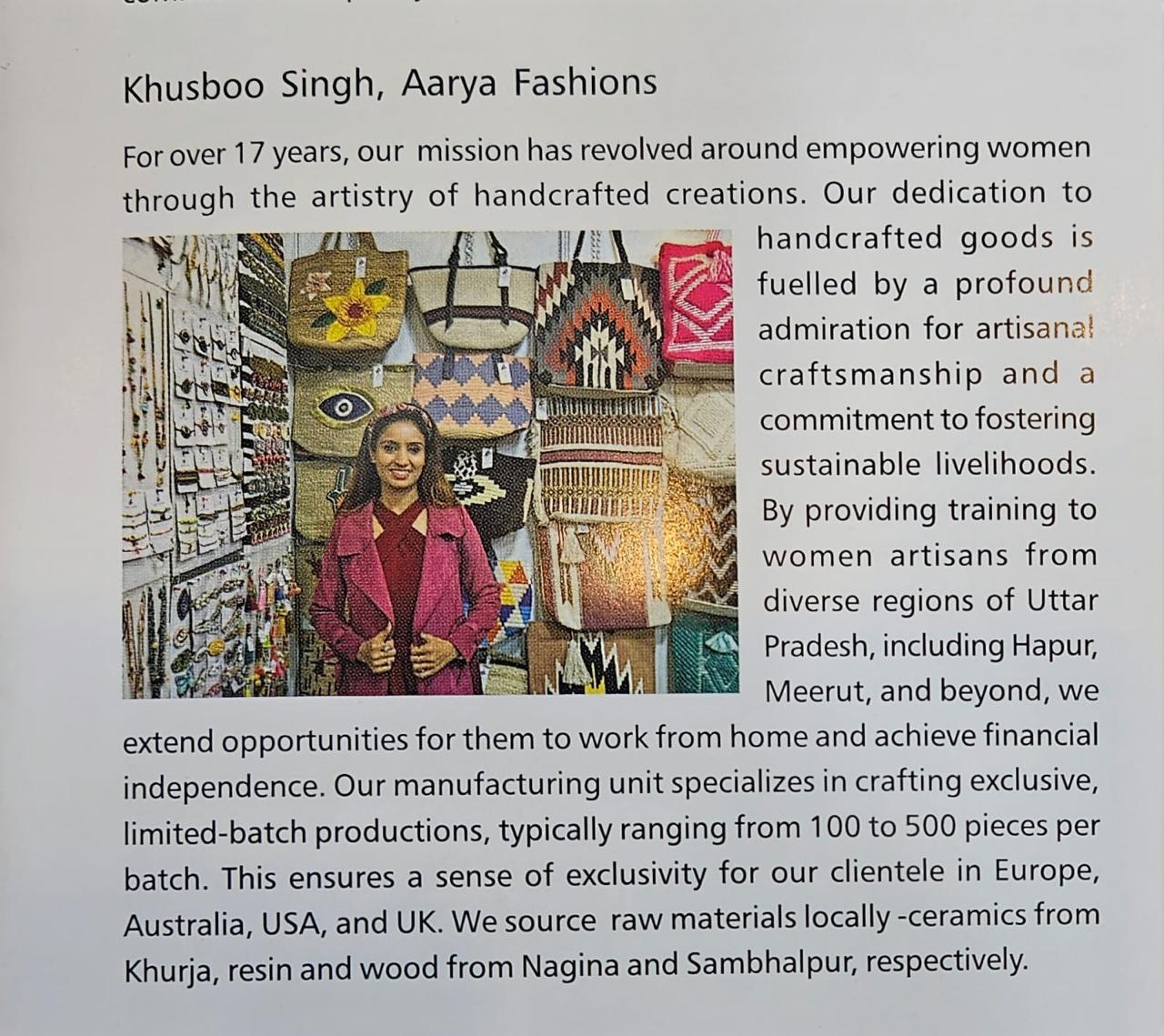 Indian handicrafts reaching international markets